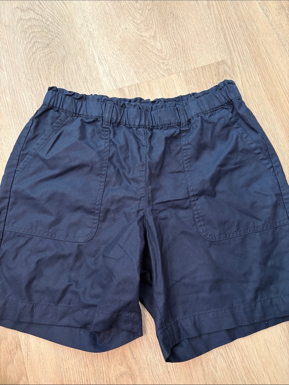 LIKE NEW Talbots Navy Blue Pull On Elastic Waist Utility Shorts size XS summer